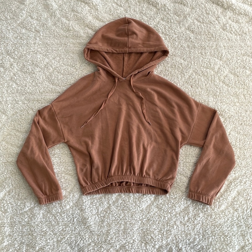 Green Eyed Girl Cropped Hoodie